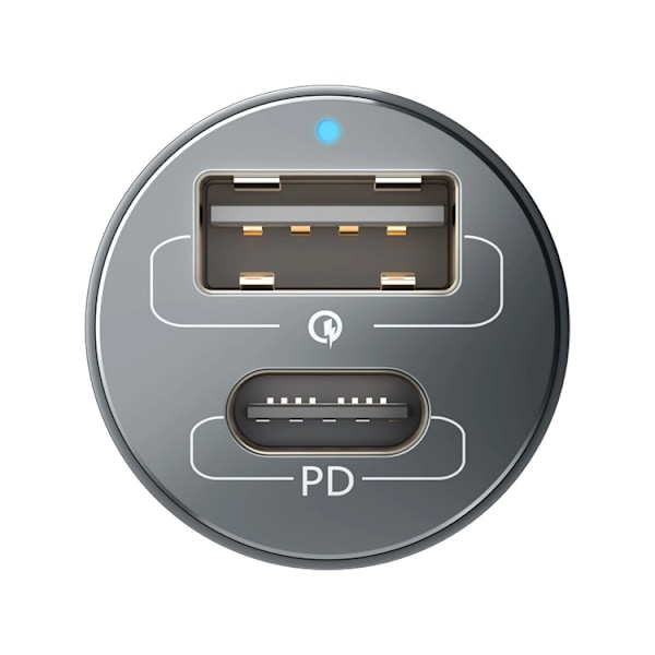 3MK Billaddare 100W USB-C USB-A Hyper - Silver Silver