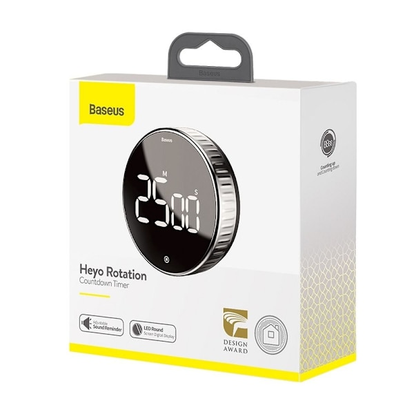 BASEUS Heyo Roterande Elektronisk Timer - Svart Svart