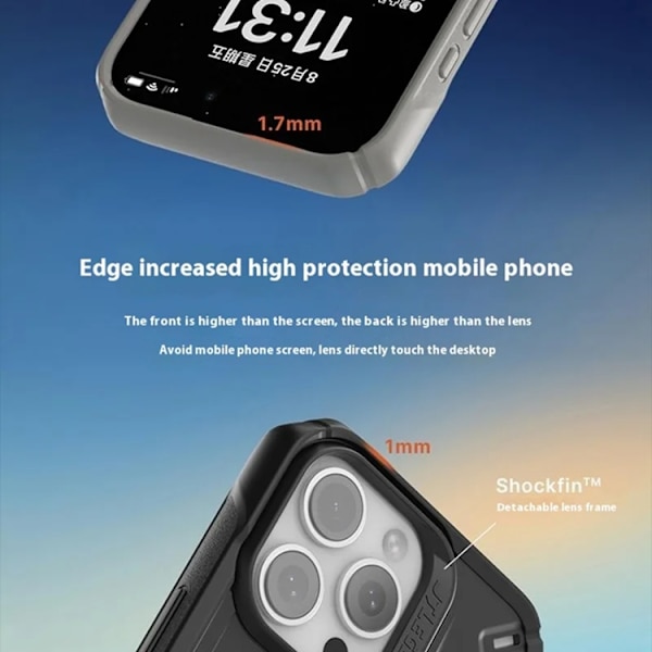 JTLEGEND REX Mobilskal till iPhone 16 Pro Magsafe Shockproof - Grå Grå