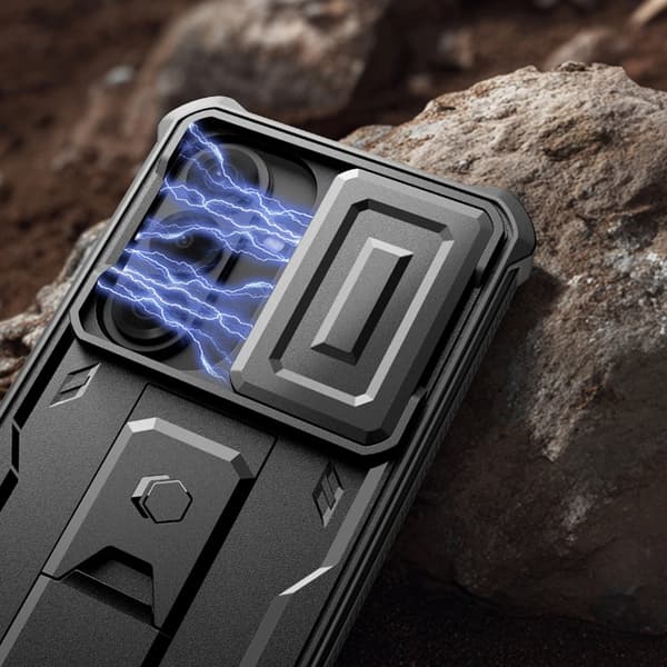 Tech-Protect Mobilskal För Galaxy S26 Kevlar Cam Plus 2-Set Svart