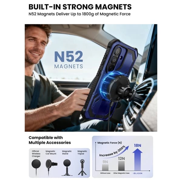 SupCase Mobilskal För Galaxy S26 Magsafe IBLSN Armorbox - Cobalt Blå