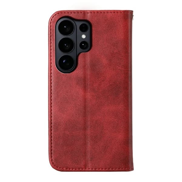 Xiaomi 17 Plånboksfodral Konstläder med Handrem - Röd