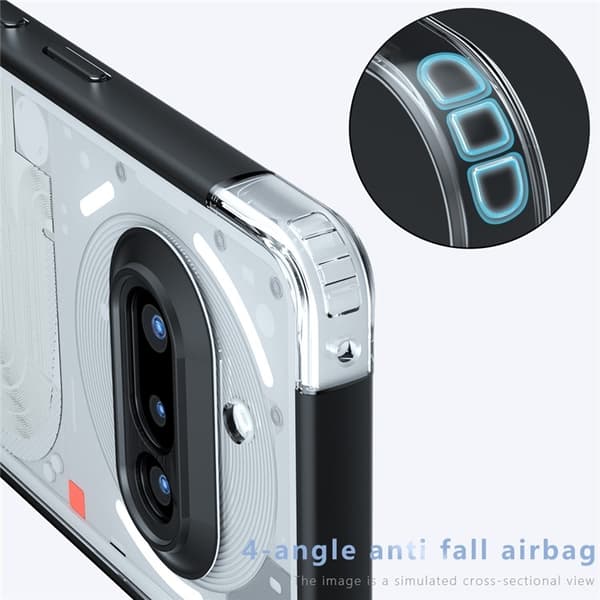 Mobilskal till Nothing Phone (3a) Matte Drop Proof - Svart Svart