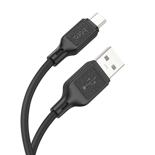 HOCO USB Til MicroUSB 1m Kabel 2.4A X90 - Sort Black