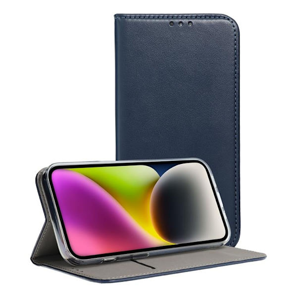 iPhone 16 Plus Lompakkokotelo Smart Magneto - Navy Blå