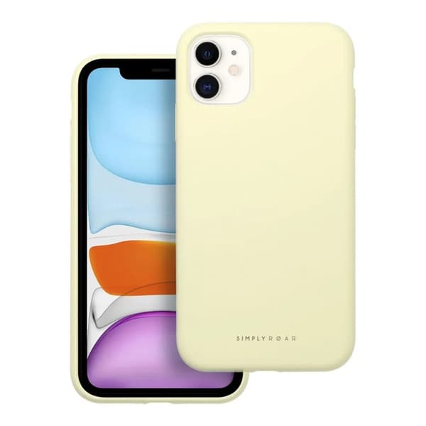 Roar iPhone 11 Cover Roar Cloud Skin - Lysegul Gul