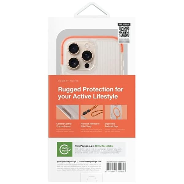 UNIQ Mobilskal till iPhone 16 Pro MagSafe Combat Active - Orange Orange