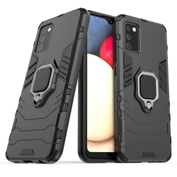 Galaxy A03s Cover Ring Armor - Sort
