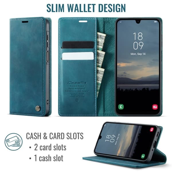 CASEME 033 Mobilskal till Samsung Galaxy A16 5G RFID Skydd Grön
