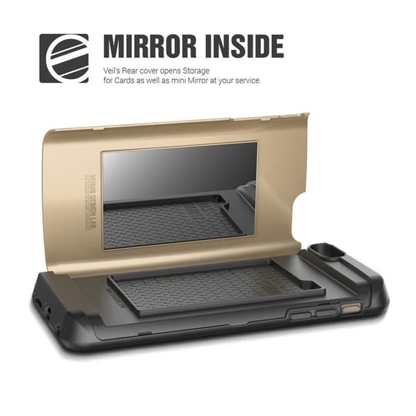 Verus Damda Veil etui med spejl til Apple iPhone 6 (S) Plus (Guld) Guld