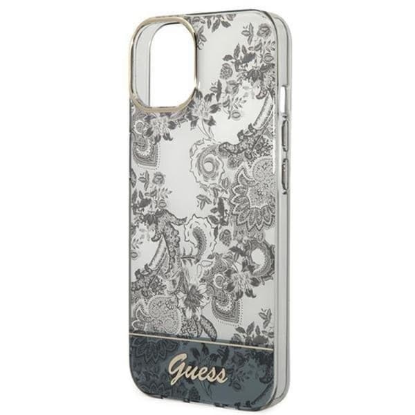 GUESS iPhone 14 Plus -kuori Porcelain Collection - Harmaa Grå
