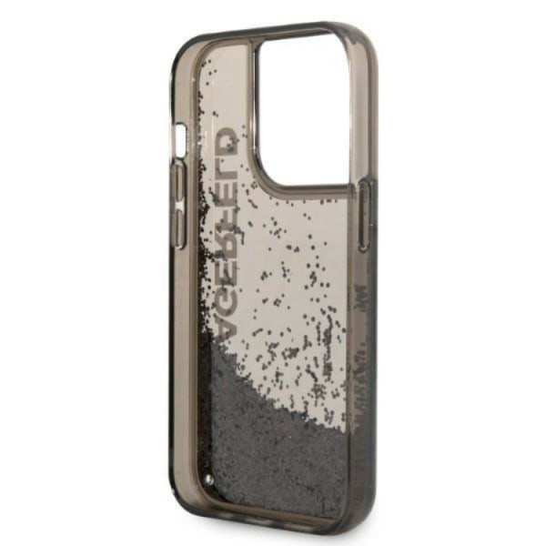 Karl Lagerfeld iPhone 14 Pro Max Mobilskal Magsafe Liquid Glitte