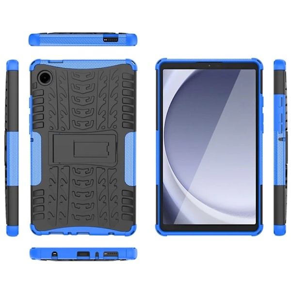 Mobilskal till Galaxy Tab A9 Kickstand Tire Texture - Blå Blå