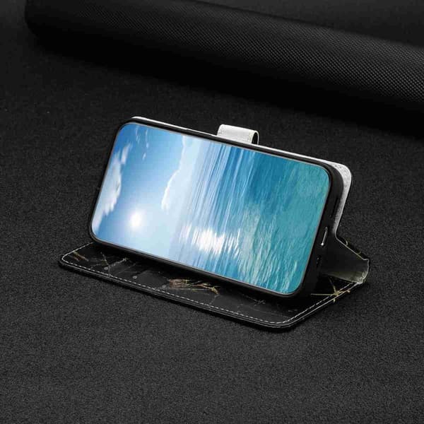 Plånboksfodral för Samsung Galaxy S26 Plus Ställfunktion Konstläder - Svart