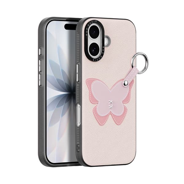 DUX DUCIS Mobilskal till iPhone 17 med Fingerring/Rem Luvy Series Rosa