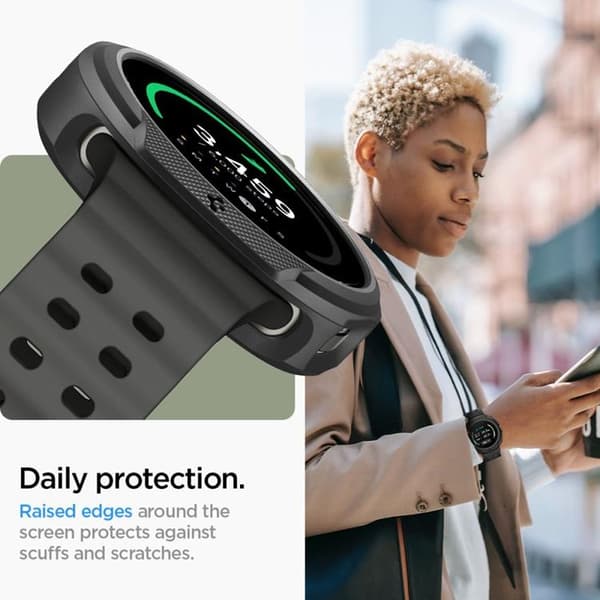Spigen Galaxy Watch 8 Classic (46mm) Etui Liquid Air - Sort Svart