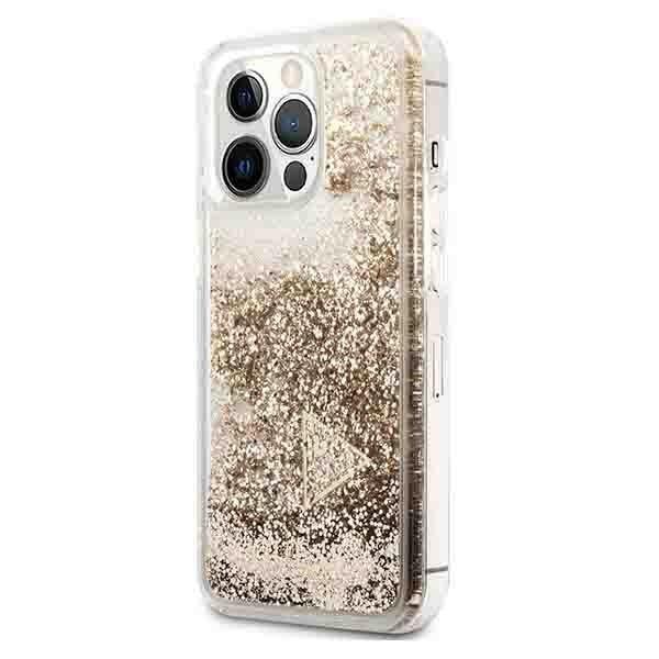 GUESS iPhone 14 Pro Skal Glitter Charms - Kulta