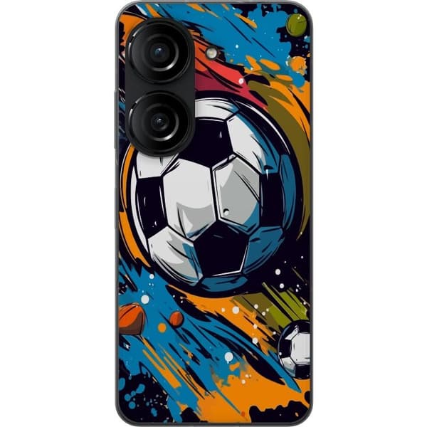 Telefonetuier til Asus Zenfone 10 med fodbolde