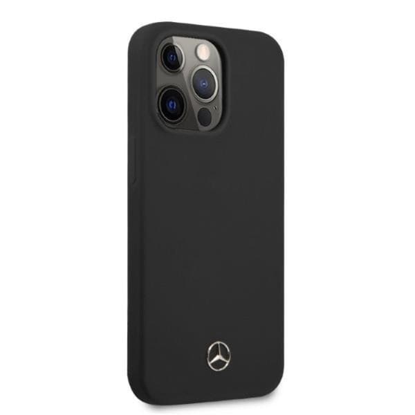 Mercedes Benz iPhone 13 Pro Mobilskal MagSafe Silicone Line Black
