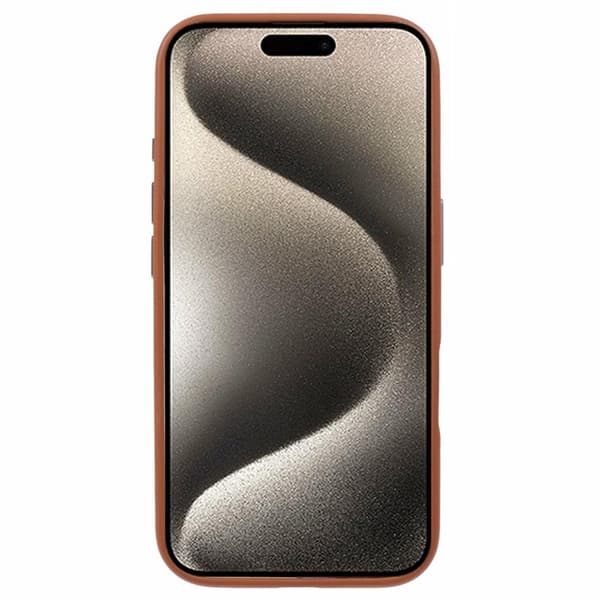X-LEVEL Mobilskal till iPhone 16 PU Läder Stöttåligt TelefonBrun