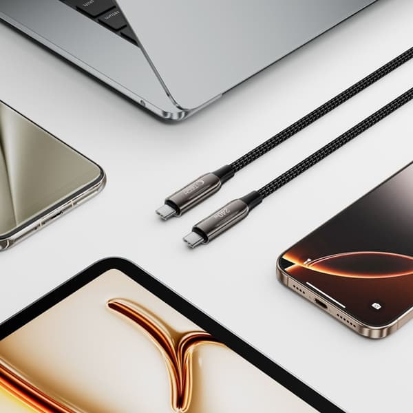 Tech-Protect USB-C Kabel (1m) Ultraboost - Sort Svart