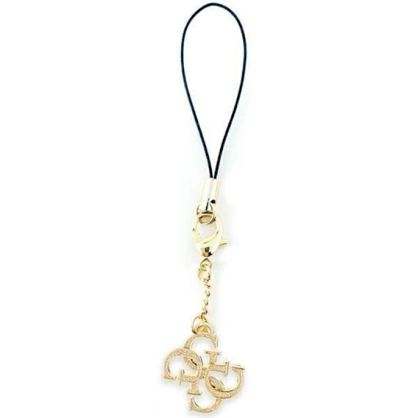 Guess Mobilrem Glitter Charm - Guld Svart