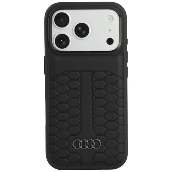 Audi Mobilskal För iPhone 18 Pro/17 Pro Magsafe Läder - Svart