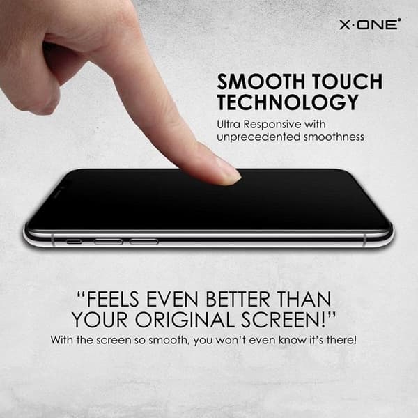 X-One iPhone 15 Pro Max Hærdet Glas Skærmbeskytter Matte - Sort Svart