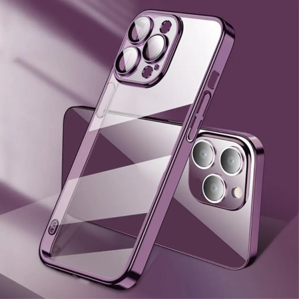 X-Level iPhone 15 Pro Max -mobiilisuojus linssisuojalla - violetti