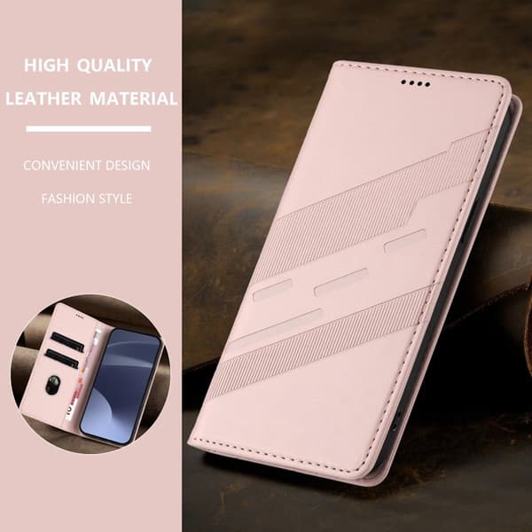 Plånboksfodral för Samsung Galaxy S26 Konstläder Ställ - Rosa
