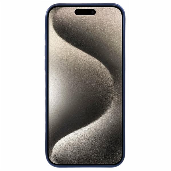 X-LEVEL Mobilskal till iPhone 15 Pro Geometrisk Linje Läder+PC+TPU Blå