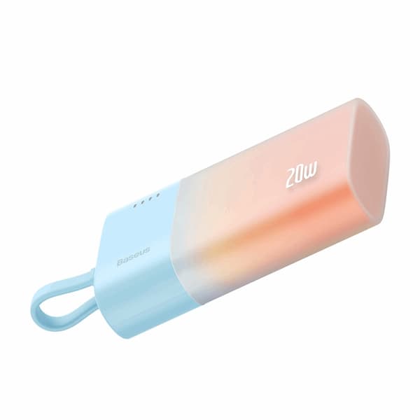 Baseus Powerbank 5200mAh Popsicle 20W - Blå/Orange Orange