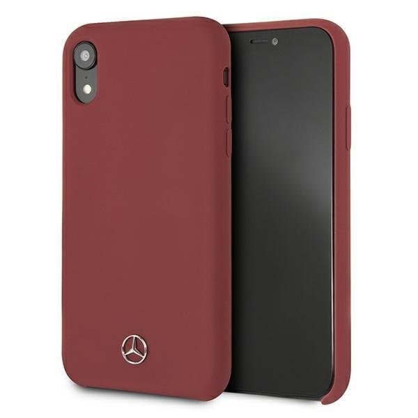 Mercedes Silicone Line -kuori iPhone XR:lle - Punainen Red