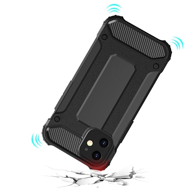 iPhone 12 Pro Max -kuori Hybrid Armor - Musta Black