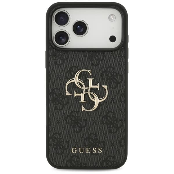 Guess Telefontaske til iPhone 17 Pro Max 4G Stort Logo - Sort Svart