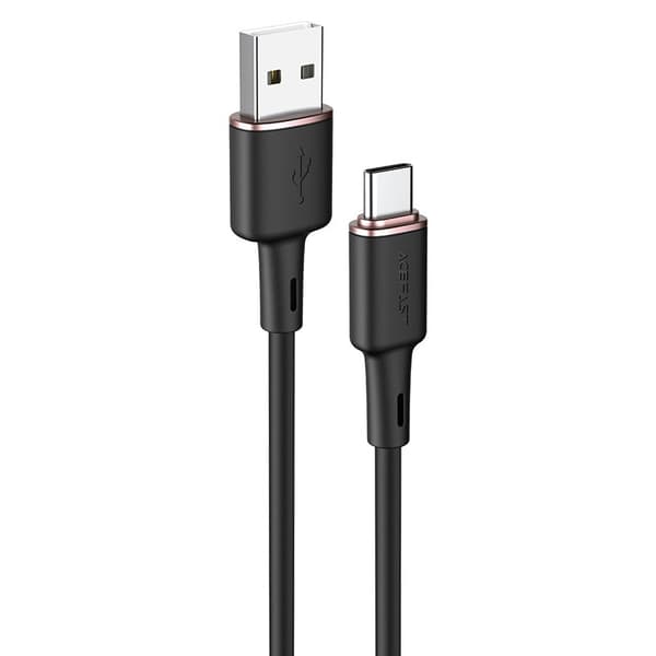 Acefast USB-A till USB-C-kabel 1,2 m - Svart Black