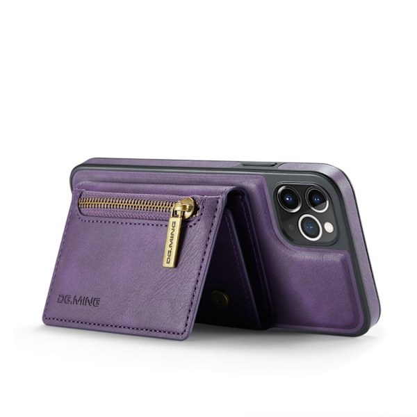 DG.MING M5 Series iPhone 11 Pro Max Plånboksfodral Konstläder Lila