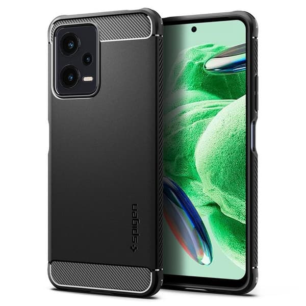 Spigen Mobilskal till Xiaomi Redmi Note 12 Rugged Armor - Svart
