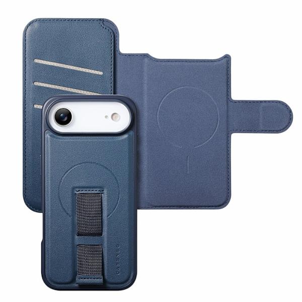 CASENEO iPhone Air Plånboksfodral RFID Blocking Konstläder - Blå