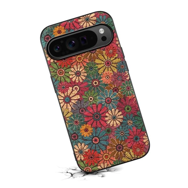 Mobilskal till Google Pixel 10/10 Pro Flower Print - Vår/Grön Grön