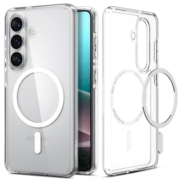 Spigen Mobilskal För Galaxy S26 Plus MagSafe Ultra Hybrid - Clear/Vit Vit