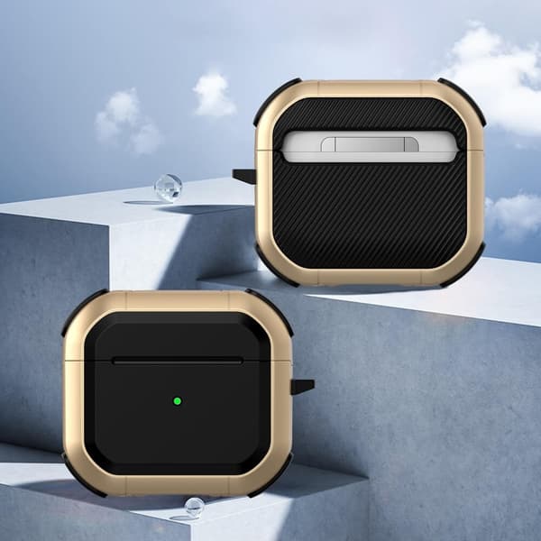 Eggshell Stötsäkert Skal till Apple Airpods 3 - Guld Yellow