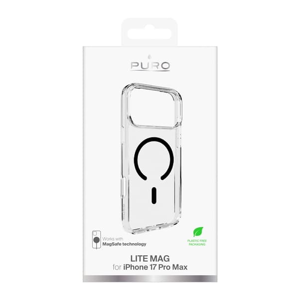 Puro Mobilskal till iPhone 17 Pro Max MagSafe Lite Mag - Transparent