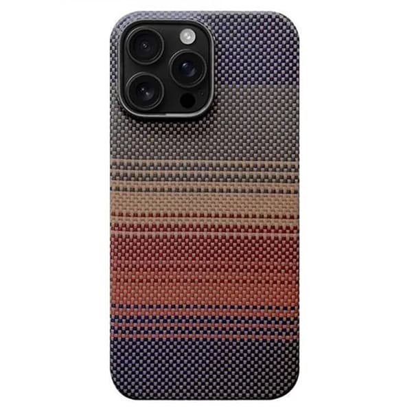 Mobilskal till iPhone 16 Pro Max Magsafe Aramid Fiber Gradient - Gul Gul