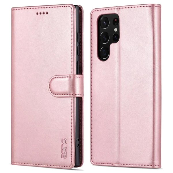 AZNS Galaxy S23 Ultra Wallet Case - Rose Gold