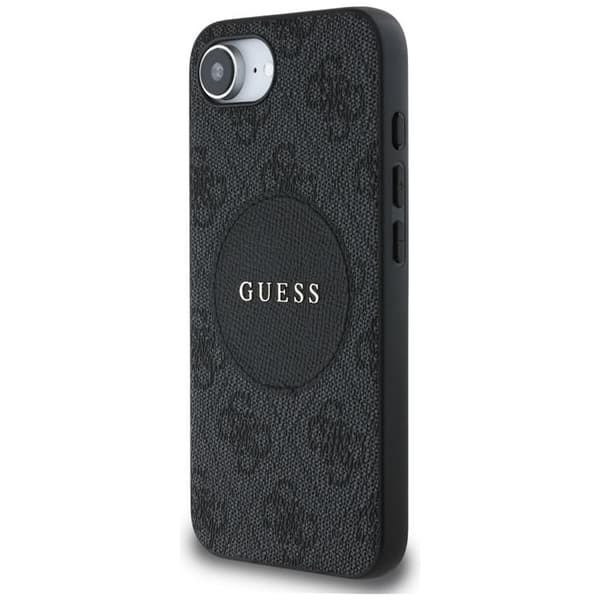 Guess Mobilskal till iPhone 16e MagSafe 4G Circle Classic Logo - Svart Svart