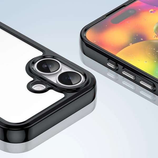 Mobilskal till iPhone 17 Outer Space - Svart/Transparent Transparent