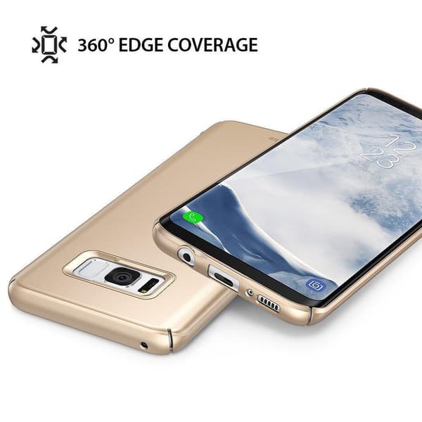 Holdbart Ringke Slim Taske til Samsung Galaxy S8 Plus - Guld Guld