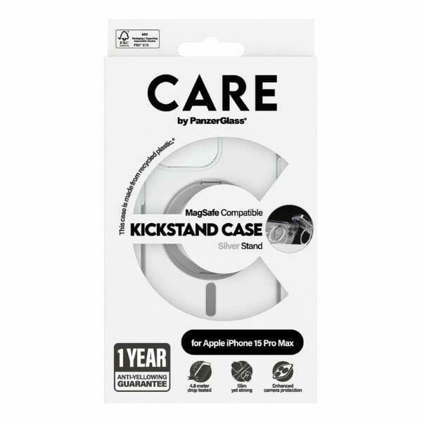 CARE PanzerGlass Mobilskal till iPhone 15 Pro Max MagSafe Kickstand