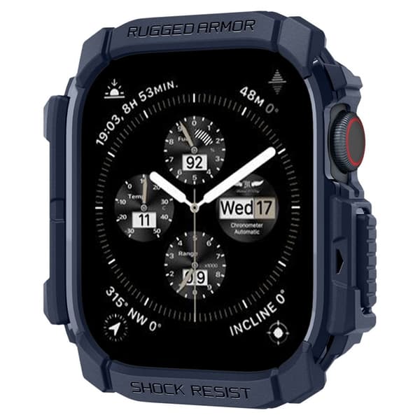 Spigen Apple Watch 10 (46mm) Skal Rugged Armor - Marinblå Blå